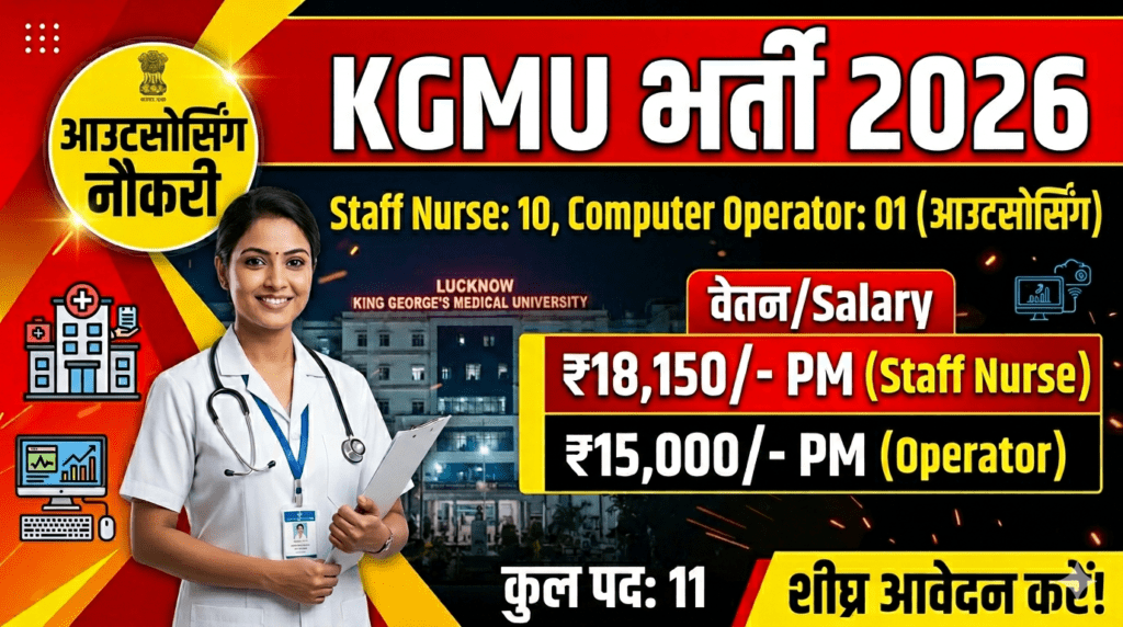 KGMU Lucknow Recruitment 2026