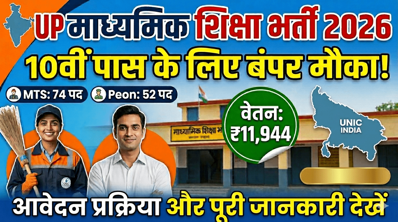 UP Madhyamik Shiksha Vibhag Recruitment 2026