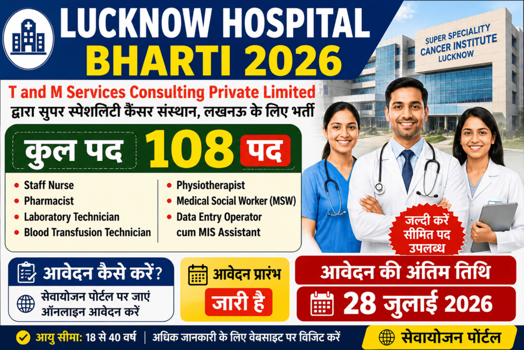 Lucknow Hospital Bharti 2026