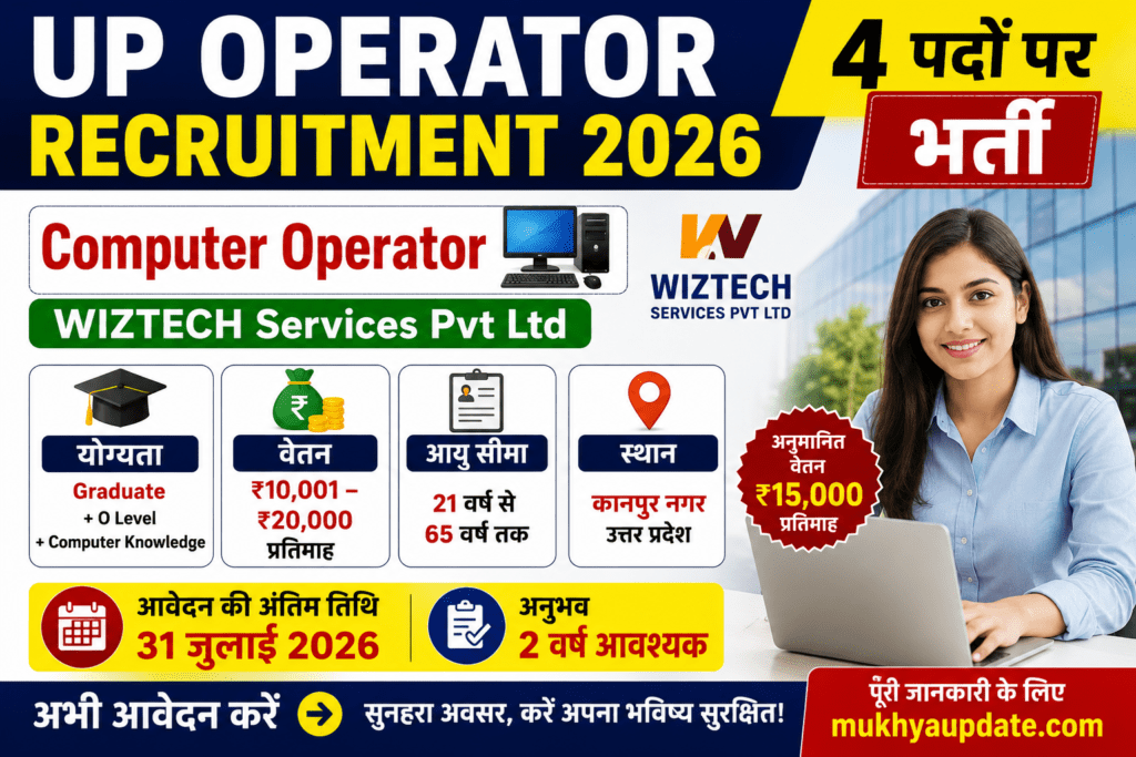 UP Operator Recruitment 2026