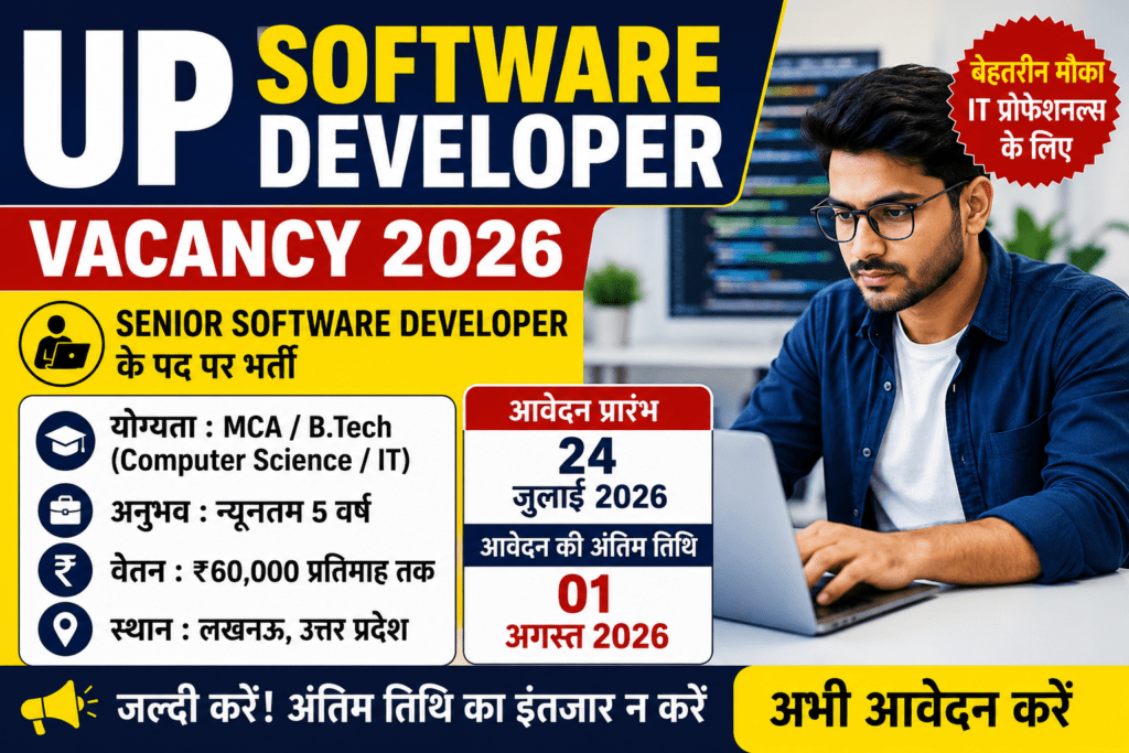 UP Software Developer Vacancy 2026