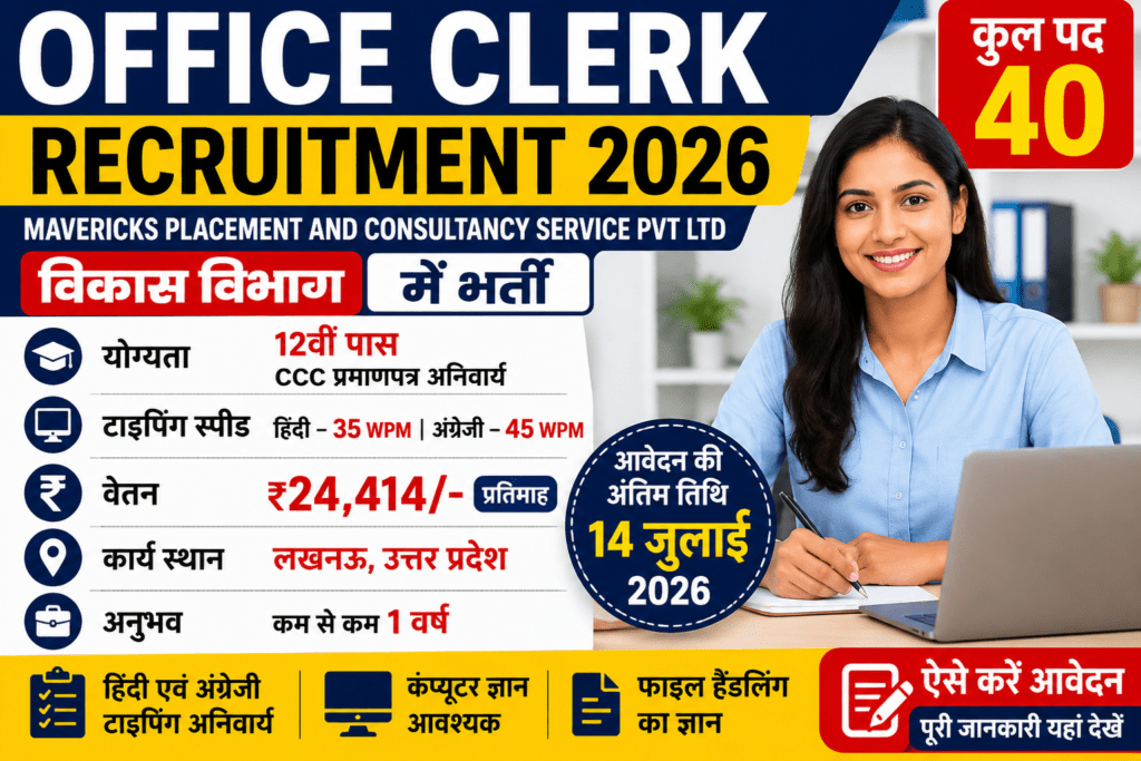 Office Clerk Recruitment 2026: 