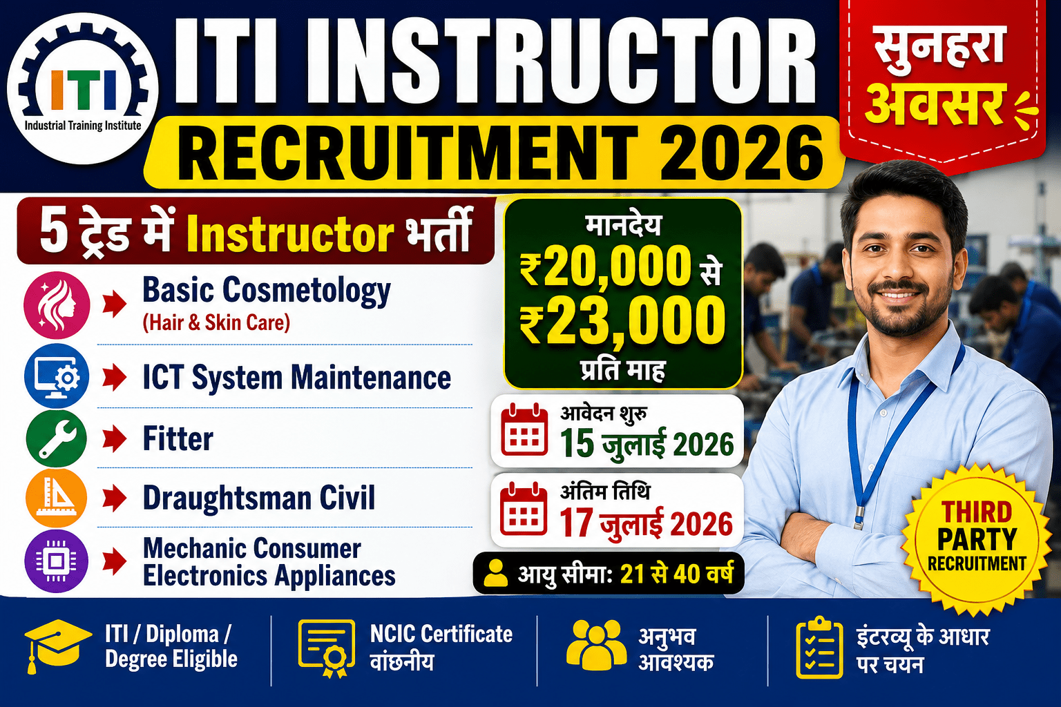ITI Instructor Recruitment 2026